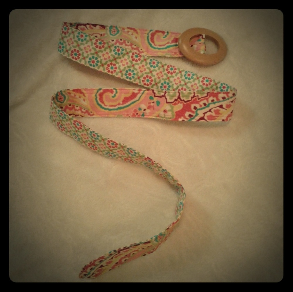 Vera Bradley 2-in-1 Belt, 45.5", Floral, Like New